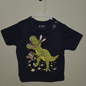 The Children's Place Navy T-Rex Easter Egg Tee